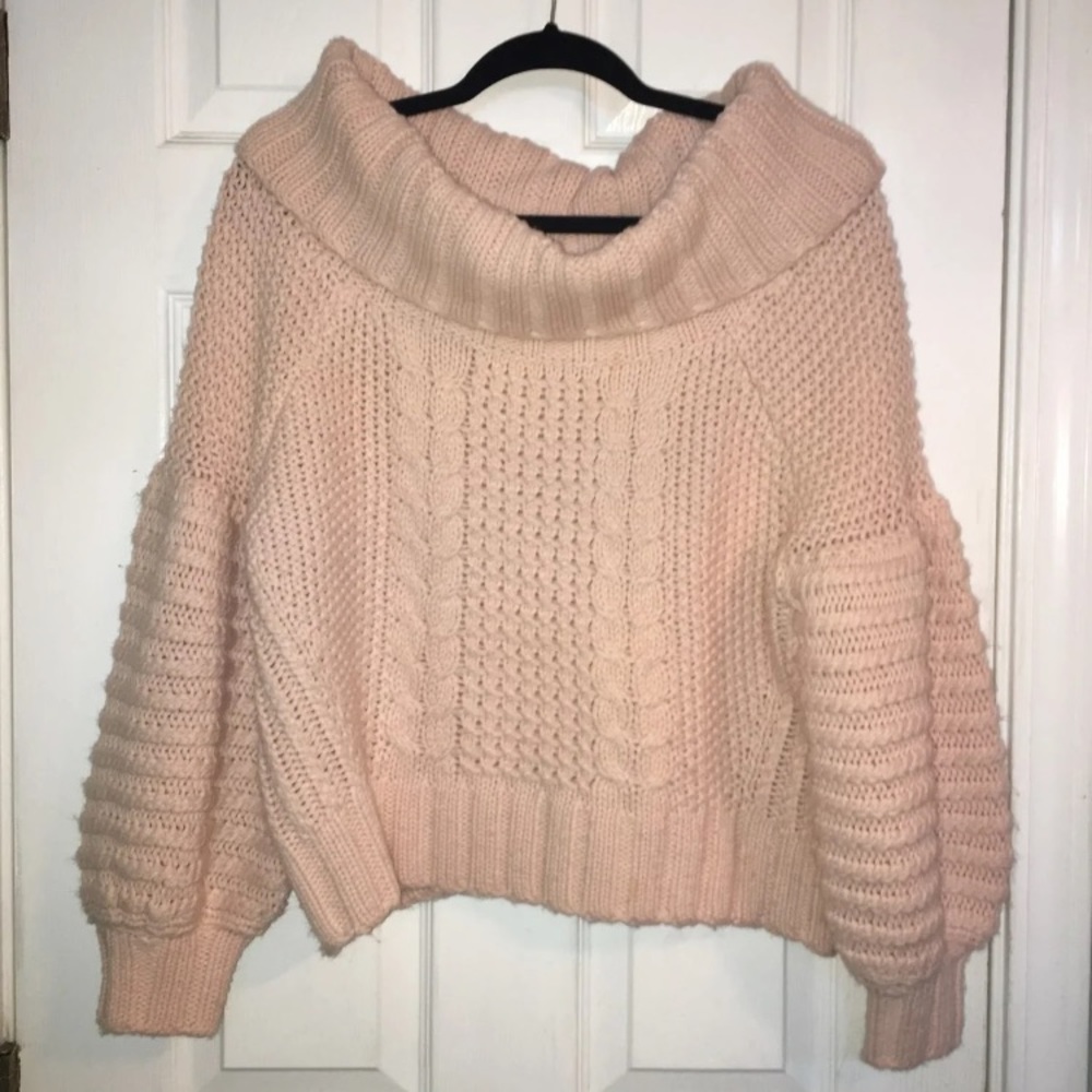 H&M Off the Shoulder Knit Sweater